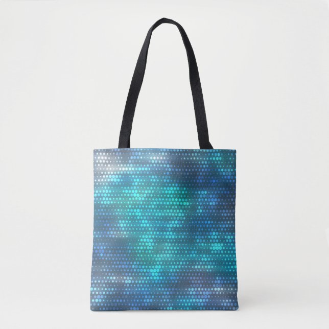 Creative abstract blue background design. tote bag (Front)