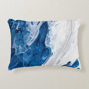 Creative abstract hand painted background, wallpap accent pillow