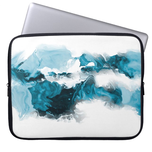 Creative abstract hand painted background, wallpap laptop sleeve (Front)
