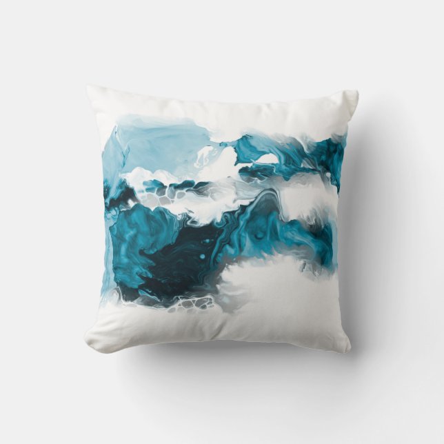 Creative abstract hand painted background, wallpap throw pillow (Front)