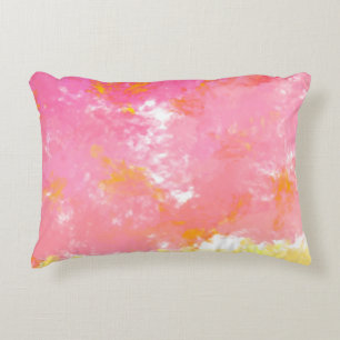 Creative abstract painting. Background with artist Accent Pillow