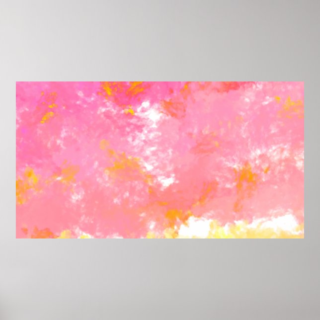 Creative abstract painting. Background with artist Poster (Front)