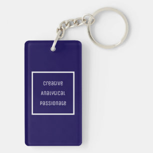 Creative, Analytic, Passionate Acrylic Keychain