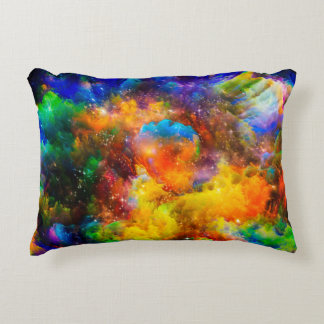 Creative arrangement of fractal elements, lights a accent pillow