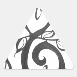 creative art pattern triangle sticker