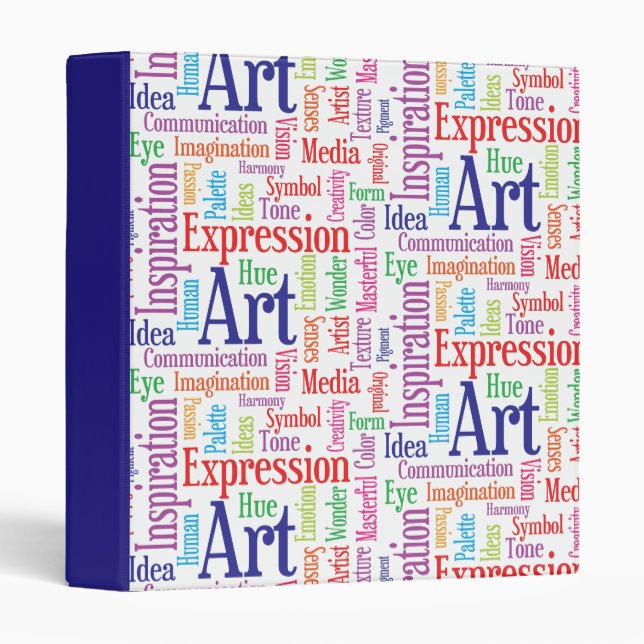 Creative Artist or Designer's Words of Inspiration Binder (Front/Spine)