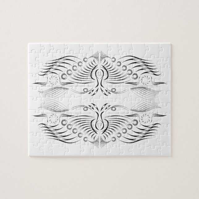 Creative artistic border pattern jigsaw puzzle (Horizontal)