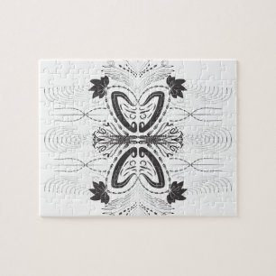 Creative artistic border pattern jigsaw puzzle