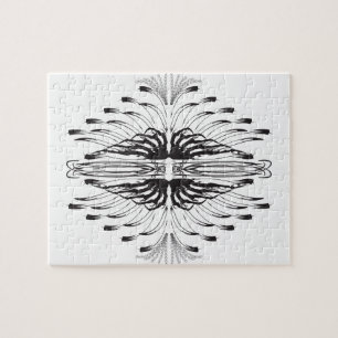 Creative artistic border pattern jigsaw puzzle