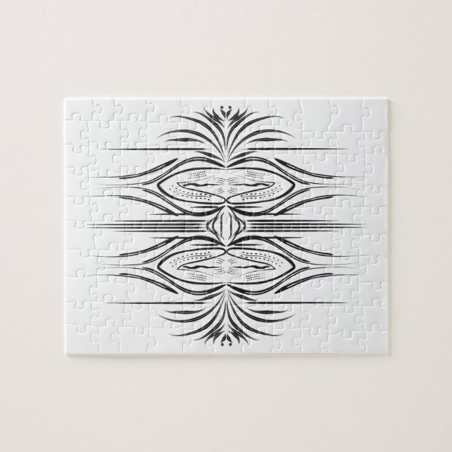 Creative artistic border pattern jigsaw puzzle (Horizontal)