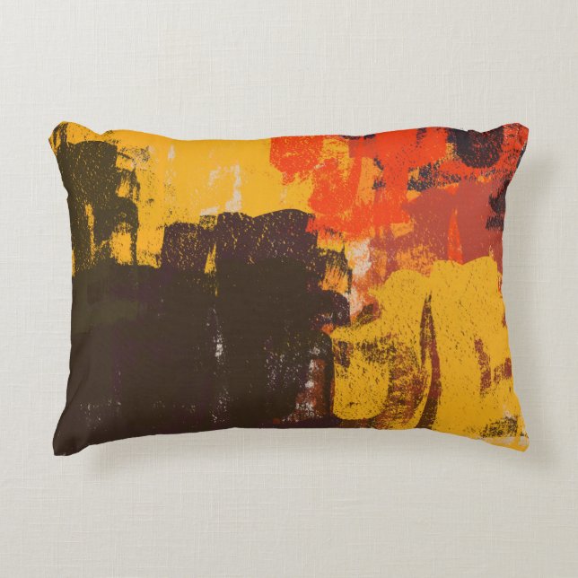 Creative artistic sketch, colourful texture. accent pillow (Front)