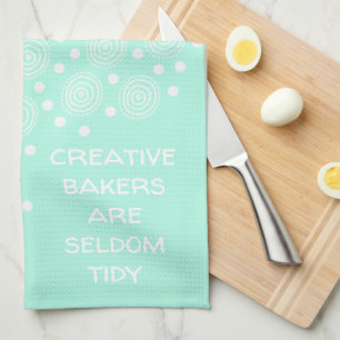 Creative Bakers are Seldom Tidy Pastel Kitchen Towel