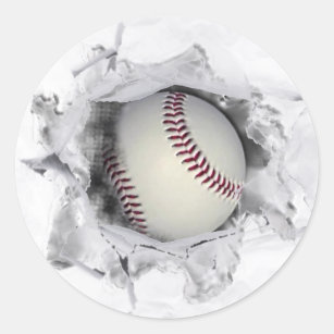 Creative Baseball Classic Round Sticker
