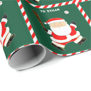 Creative Baseball Holiday Gift Wrapping Paper