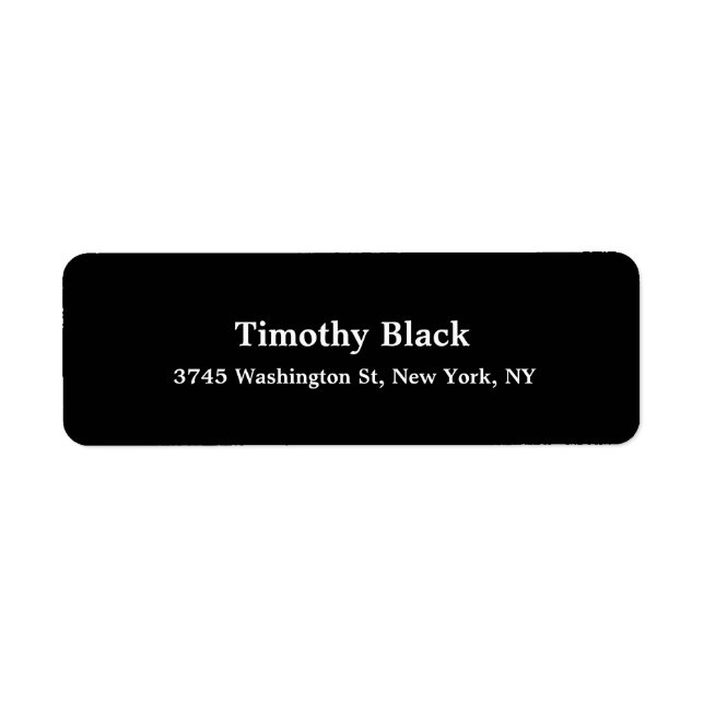 Creative Black White Elegant Plain Modern Style (Front)