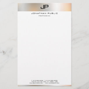 Creative Black White Modern Simple Template Stationery