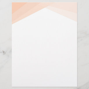 Creative Blank Template Custom Apricot White Colou Letterhead