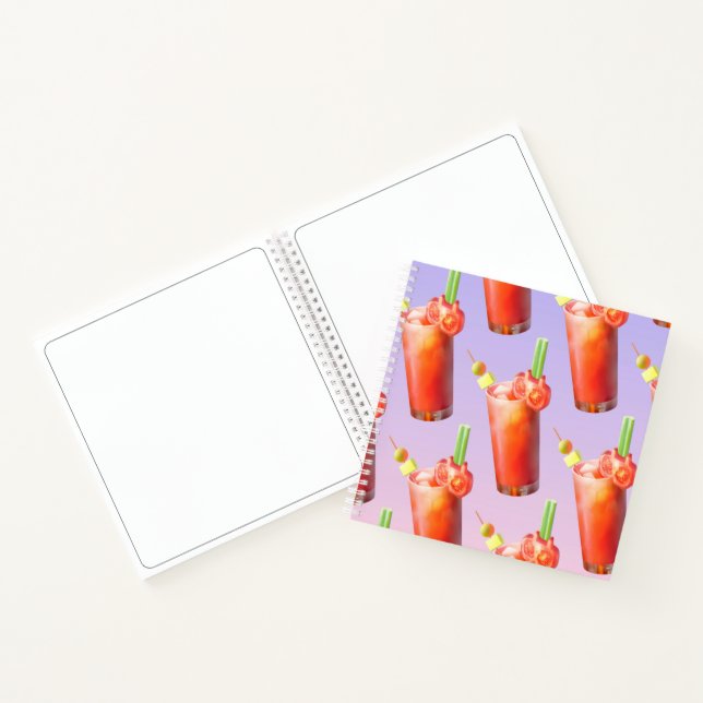 Creative Bloody Mary Cocktail Notebook (Inside)