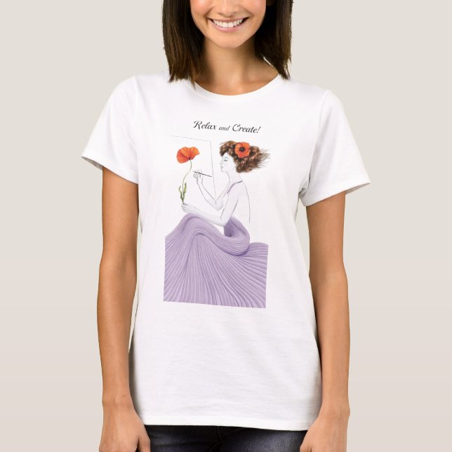 Creative Blossom: Let Her Imagination Bloom T-Shirt (Front)
