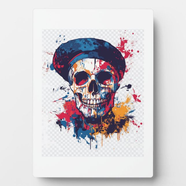 Creative Bones � Funny Artist Skull Plaque (Front)