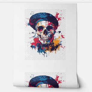 Creative Bones – Funny Artist Skull Wallpaper