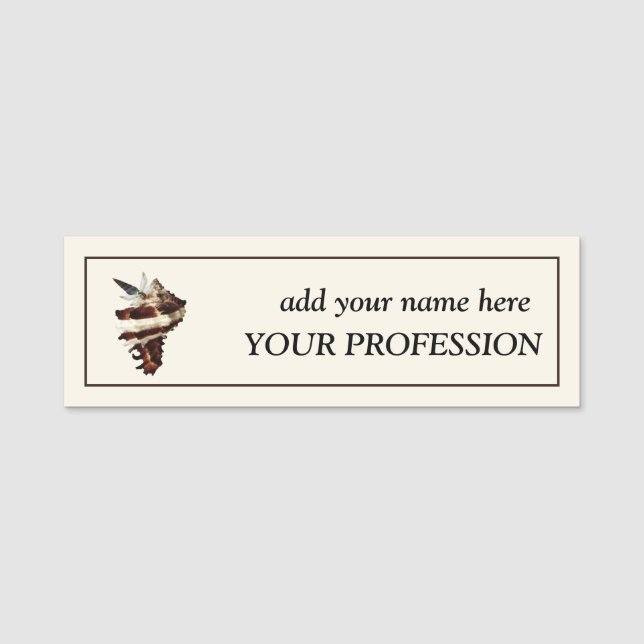 Creative Boutique Custom Name & Profession  Tag (Front)
