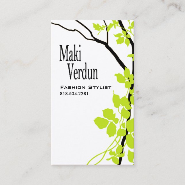 Creative Branches (Fashion Stylist) Business Card (Front)