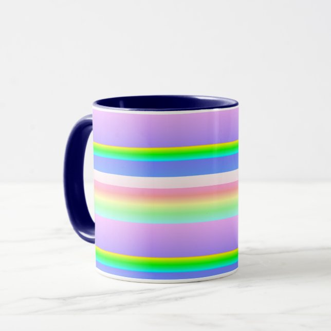 Creative bright striped mug (Front Left)