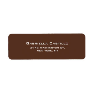 Creative Brown Plain Elegant Simple
