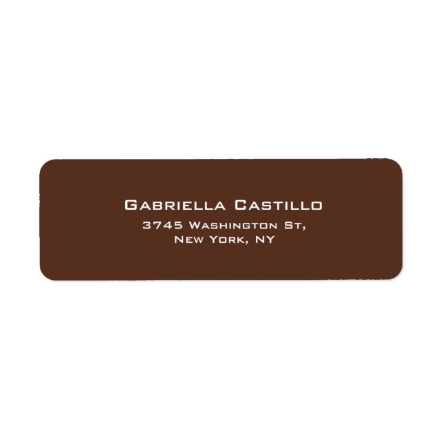 Creative Brown Plain Elegant Simple (Front)