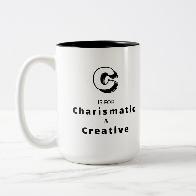 Creative C - Personalized Luxury Praise Mug (Left)
