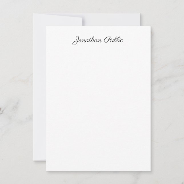 Creative Calligraphy Script Name Modern Template (Front)