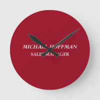 Creative Carmine Red Minimalist Classical Italic