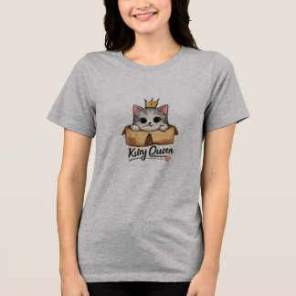 Creative Cat Graphic Logo Tri-Blend Shirt
