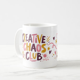 Creative Chaos Club Expressive Typography Mug