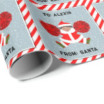 Creative Cheerleader Christmas Gift Wrapping Paper<br><div class="desc">Cute cheerleading holiday gift wrap featuring elf cheerleader with pom-poms. To personalize edit text to add name.</div>