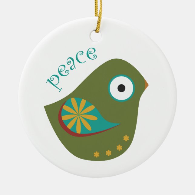 Creative Christmas Products Ceramic Ornament (Front)