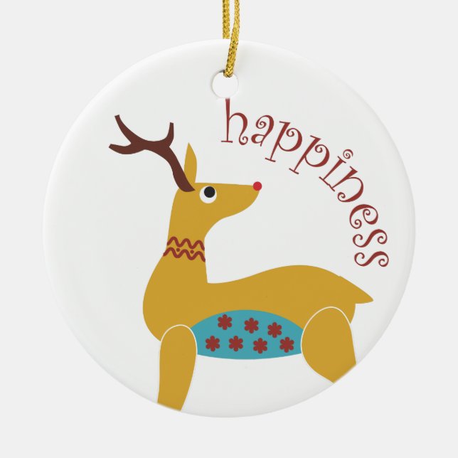 Creative Christmas Products Ceramic Ornament (Front)