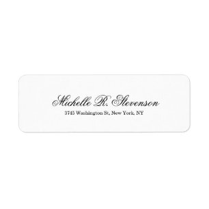 Creative Classical Script Plain Black White