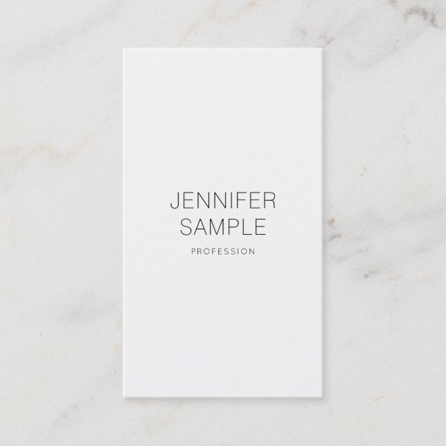 Creative Clean Design Professional Plain Modern Business Card (Front)