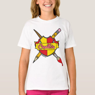 Creative Coat of Arms Screwball Graphics T-Shirt