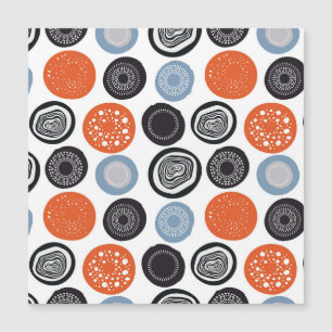 Creative, colorful geometric circle pattern.