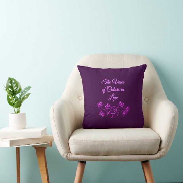 CREATIVE COLOUR PLAYING ART FOR GIFT THROW PILLOW (Chair)