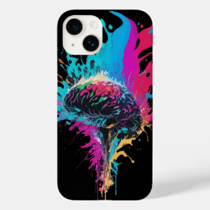 Creative Colourful Brain Splash Artwork Case-Mate iPhone 14 Case