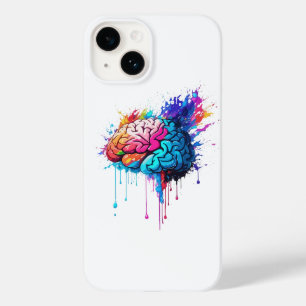 Creative Colourful Brain Splash Artwork Case-Mate iPhone 14 Case