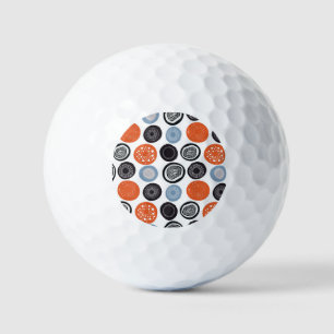 Creative, colourful geometric circle pattern. golf balls