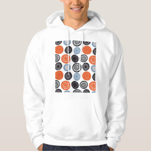 Creative, colourful geometric circle pattern. hoodie