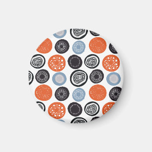 Creative, colourful geometric circle pattern. magnet