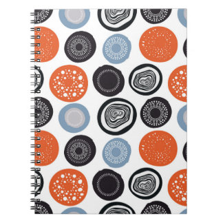 Creative, colourful geometric circle pattern. notebook
