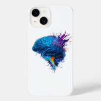Creative Colourful Splash Brain Design